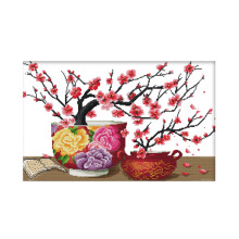 Eleganz Blume DIY Kunst Muster Kreuzstich Stickerei 11CT Stoff Nadel Thread Kits Home Decor