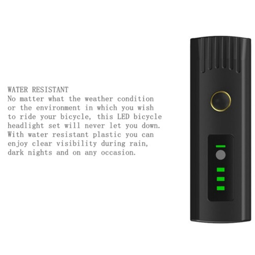 Bike Light Headlight Bicycle Handlebar Front and Tail Light Lamp MTB Rode Cycling Flashlight Safety Light Sensor Light 2