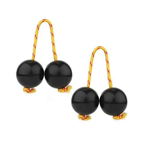 1 paire de boules rythmiques, instruments à percussion à main classiques africains (noir)
