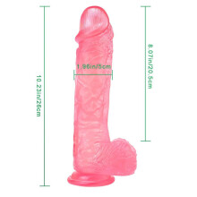 (pink) Realistic Big Dildo Anal Masturbator Soft Sex Toys For Couples Huge Jelly Suction Cup Penis Simulation For Women Gay