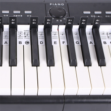 Lot de 2 étiquettes amovibles pour clavier de piano à 88 touches, marqueurs de notes de piano pour débutants et étudiants, noir et blanc