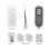 Digital Coating Thickness Gauge 0.01mm/1Mil Black Thickness Meter with Screen LCD Display Calibration Function for Car B 6