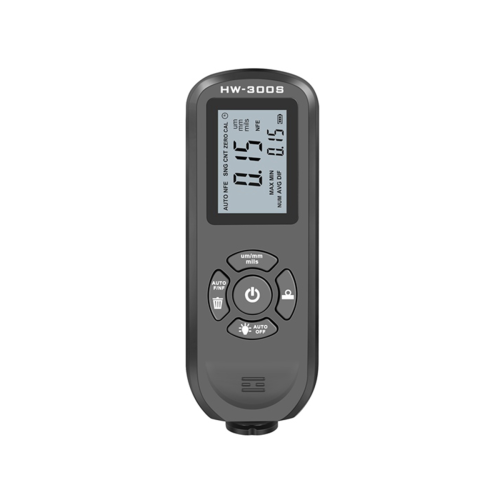 Digital Coating Thickness Gauge 0.01mm/1Mil Black Thickness Meter with Screen LCD Display Calibration Function for Car B 1