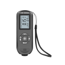 Digital Coating Thickness Gauge 0.01mm/1Mil Black Thickness Meter with Screen LCD Display Calibration Function for Car B