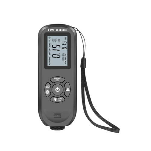 Digital Coating Thickness Gauge 0.01mm/1Mil Black Thickness Meter with Screen LCD Display Calibration Function for Car B