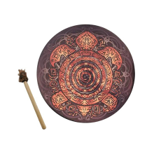 Schamanentrommeln, 10-Zoll-Baumdekordesign mit Trommelstöcken, Klangheiler-Schamanentrommeln für spirituelle Musik