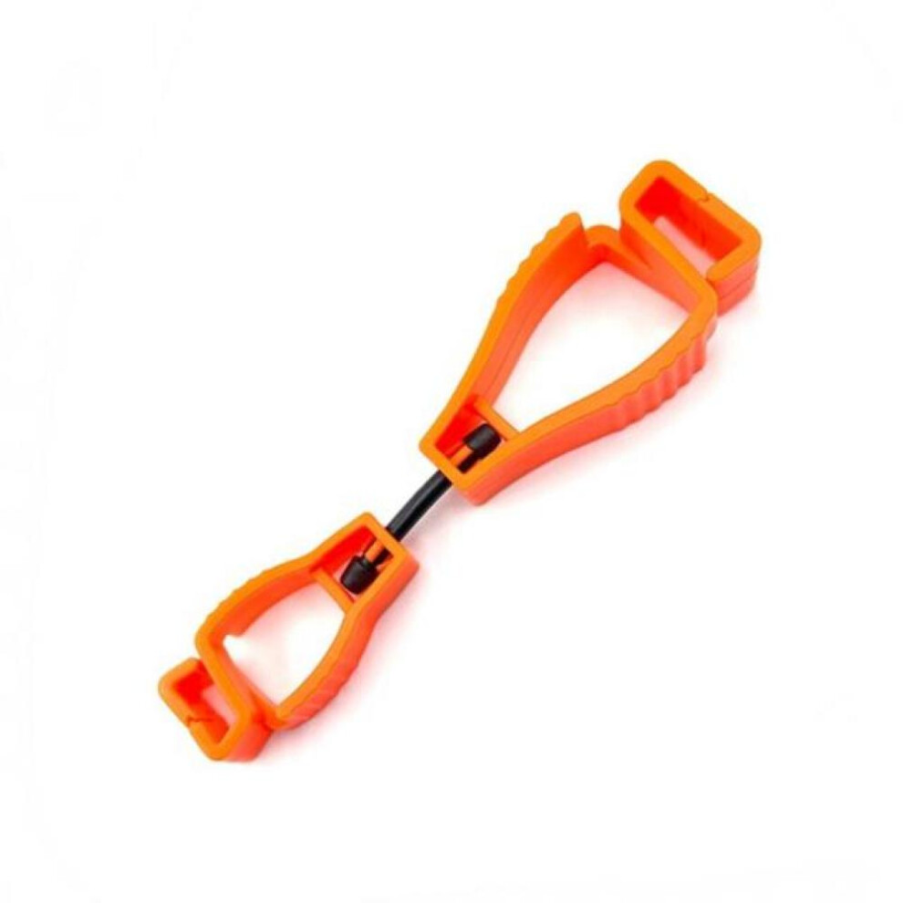 (orange) 1pcs Multifunctional Glove Clip Holder Hanger Guard Labor Work Clamp Grabber Catcher Safety Work Tools Glove Grabber Clip