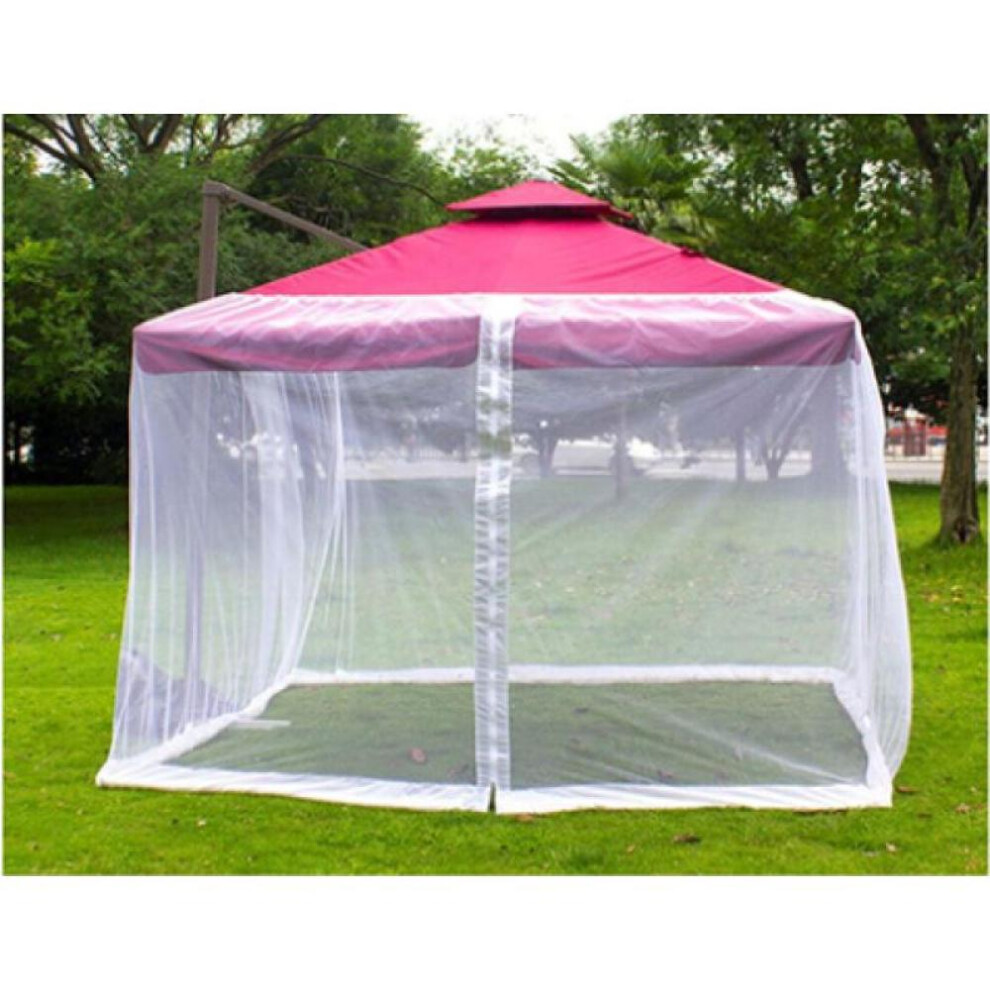 (white, W- Square Rome 300x300x230cm) Mosquito Bug Net,parasol Outdoor Lawn Garden Camping Umbrella Sunshade Cover