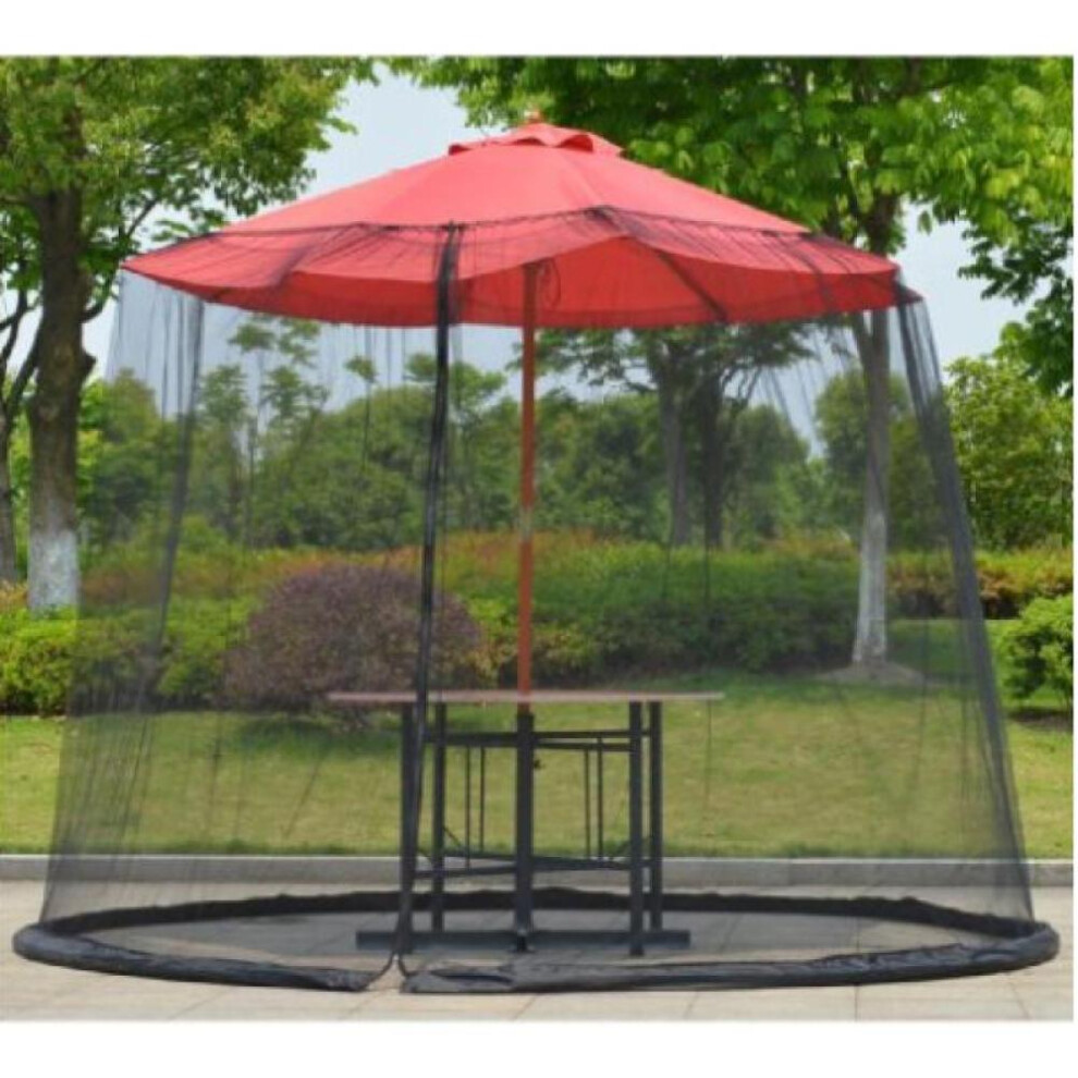 (black, B-CenterPost 300x230cm) Mosquito Bug Net,parasol Outdoor Lawn Garden Camping Umbrella Sunshade Cover