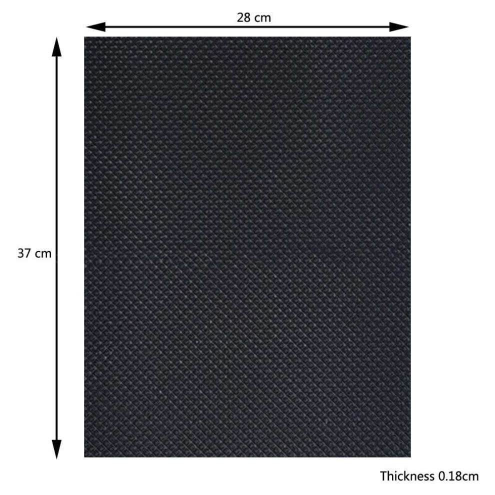 (Black 37X28cm) Rubber Shoe Soles Repair Patches For Shoes Anti Slip Outsoles Insoles Full Sole Protector Cover Soling Sheet Mat Wearable Pads