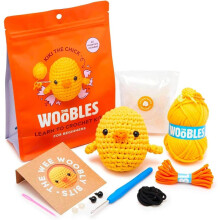 (Chick) Beginner Crochet Kit With Crochet Hooks Yarn Set Diy Crochet Stuffed Animal Kits