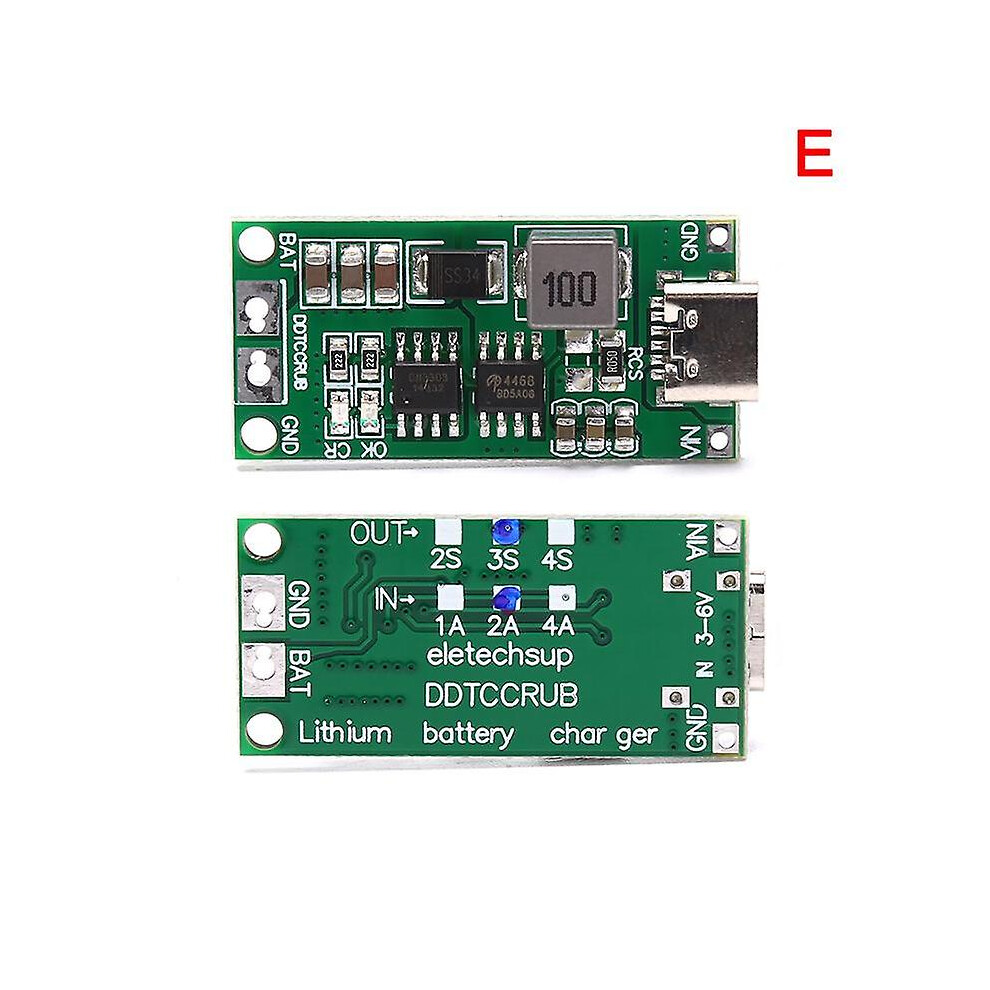 (3S 2A) Multi-Cell 2S 3S 4S Type-C To 8.4V 12.6V 16.8V Lipo Polymer Li-Ion Charger 7364071055776