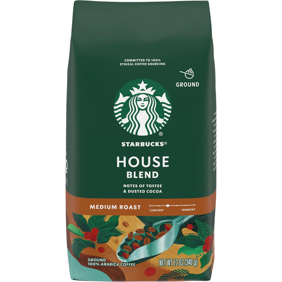 Starbucks Decaf Ground Coffee - House Blend - Medium Roast - 12oz