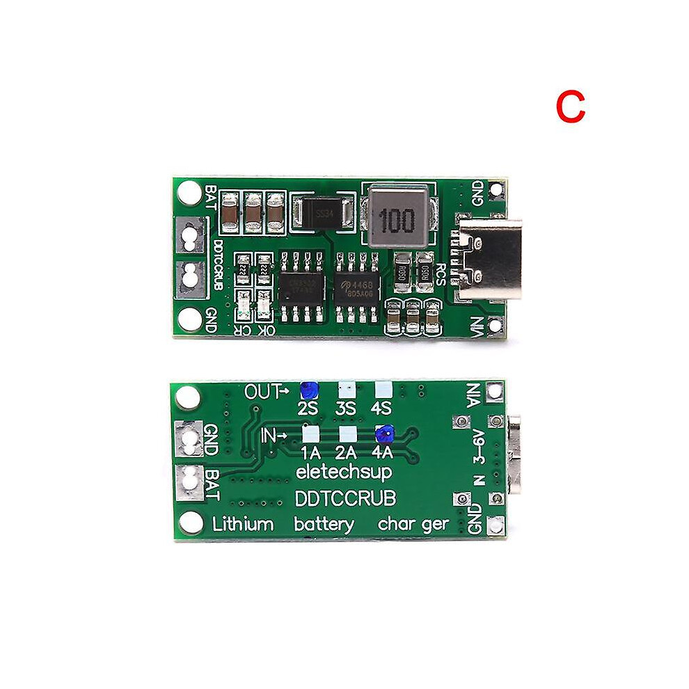 (2S 4A) Multi-Cell 2S 3S 4S Type-C To 8.4V 12.6V 16.8V Lipo Polymer Li-Ion Charger 7364071055783