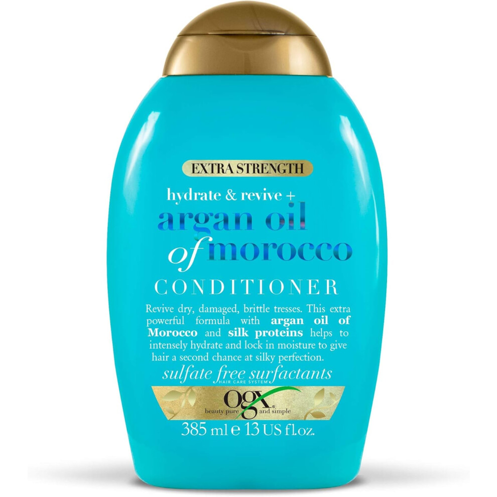 (OGX Argan Oil of Morocco Conditioner for Dry Damaged Hair, Extra Strength, 385 ml) OGX Argan Oil of Morocco Conditioner for Dry Damaged Hair, Extra S