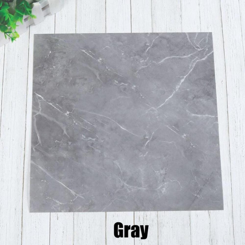 (grey, 20pcs) New 30cmx30cm Self Adhesive Durable Waterproof Marble Floor Sticker Stone Effect Floor Wall Stickers Dining Room Bathroom Diy Kitchen Decor