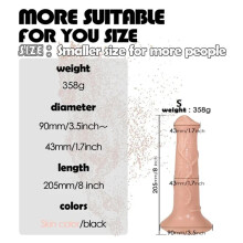 (nude, S) Horse Dildo Stimulate Vaginal Anal Plug Buttplug Sex Toys Huge Thick Animal Dildo for Women/Men Masturbators Long Dildos Explore G-Spot Adult Toys
