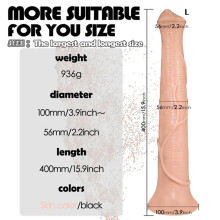 (nude, L) Horse Dildo Stimulate Vaginal Anal Plug Buttplug Sex Toys Huge Thick Animal Dildo for Women/Men Masturbators Long Dildos Explore G-Spot Adult Toys