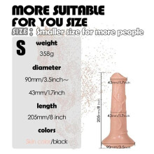 (nude, S) Horse Dildo Anal Plug Soft Penis Anal Dilator with Suction Cup Phallus Butt Plug Stimulate Vagina Anus Dick Sex Toys