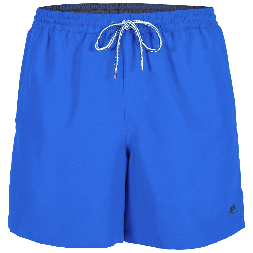 (XS, Blue) Trespass Mens Shorts Mid Length Granvin