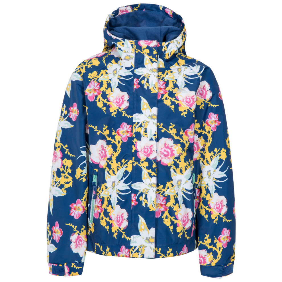 (3-4 Years, Blue Moon Print) Trespass Girls Waterproof Jacket Hopeful