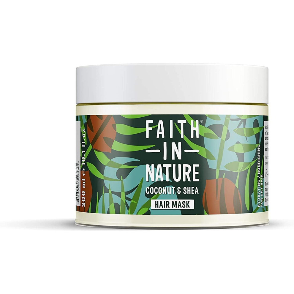 (Faith In Nature Organic Coconut and Shea Butter Hair Mask, Hydrating for Dry Hair & Scalp, Vegan and Cruelty Free, No SL) Faith In Nature Natural Dra