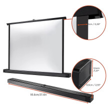 40 Inch Portable Projector Screen Tabletop D Screen Suit For 4:3 Project Pull Up Retractable For Tel