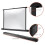 40 Inch Portable Projector Screen Tabletop D Screen Suit For 4:3 Project Pull Up Retractable For Tel 1