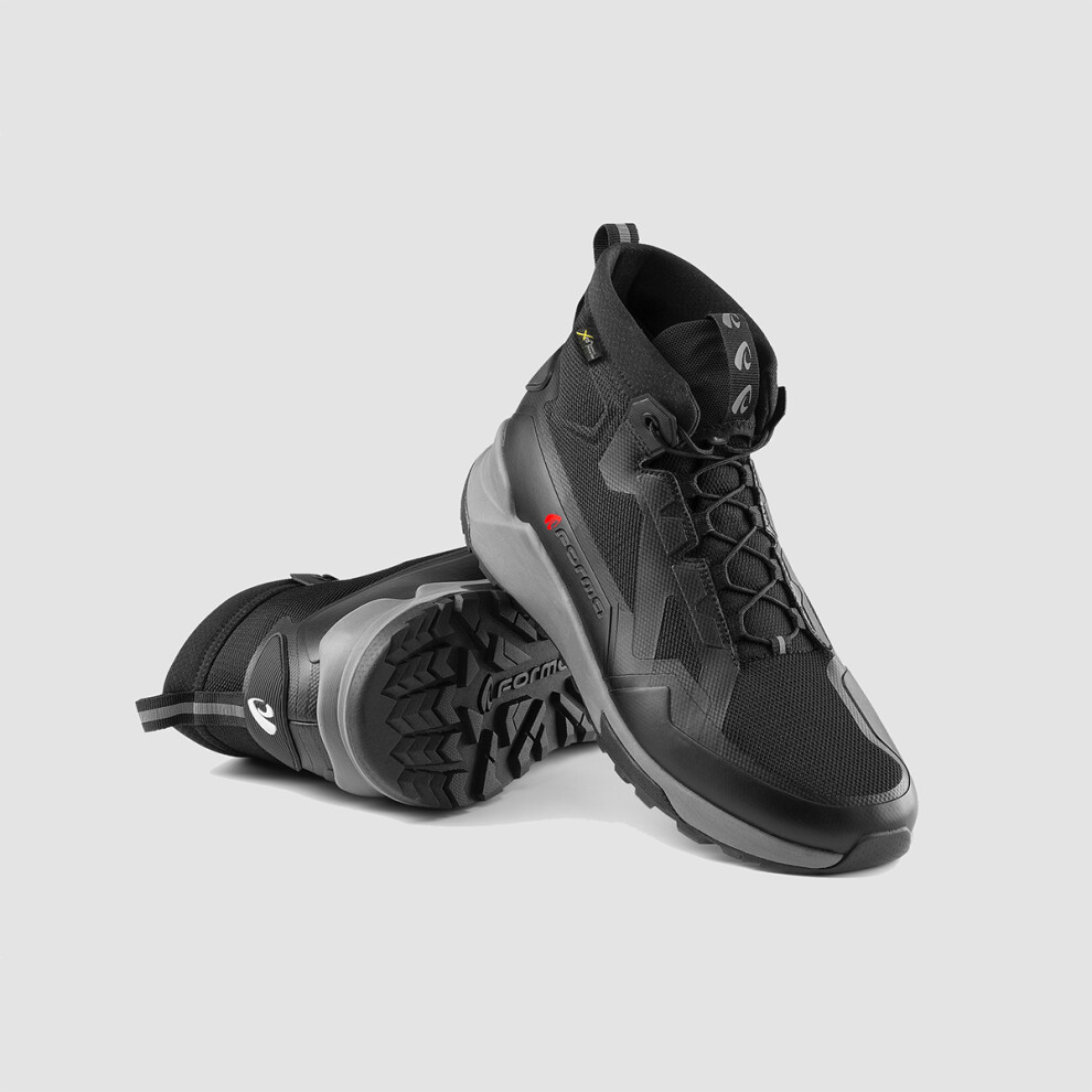 (45 Eu / 10.5 Uk) Forma Kumo Leather Motorcycle Boots Black 8052998043561