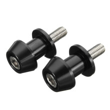 Lot de 2 curseurs de bras oscillants CNC M6 x 1,5 pour moto Fz01 Fz03 Fz09 Fz10 Yzf R1 R3 R6 R25 R125 R1000 R6S Fz1 Fz6 Fz8 Fzs1000 Fzs600 (noir)