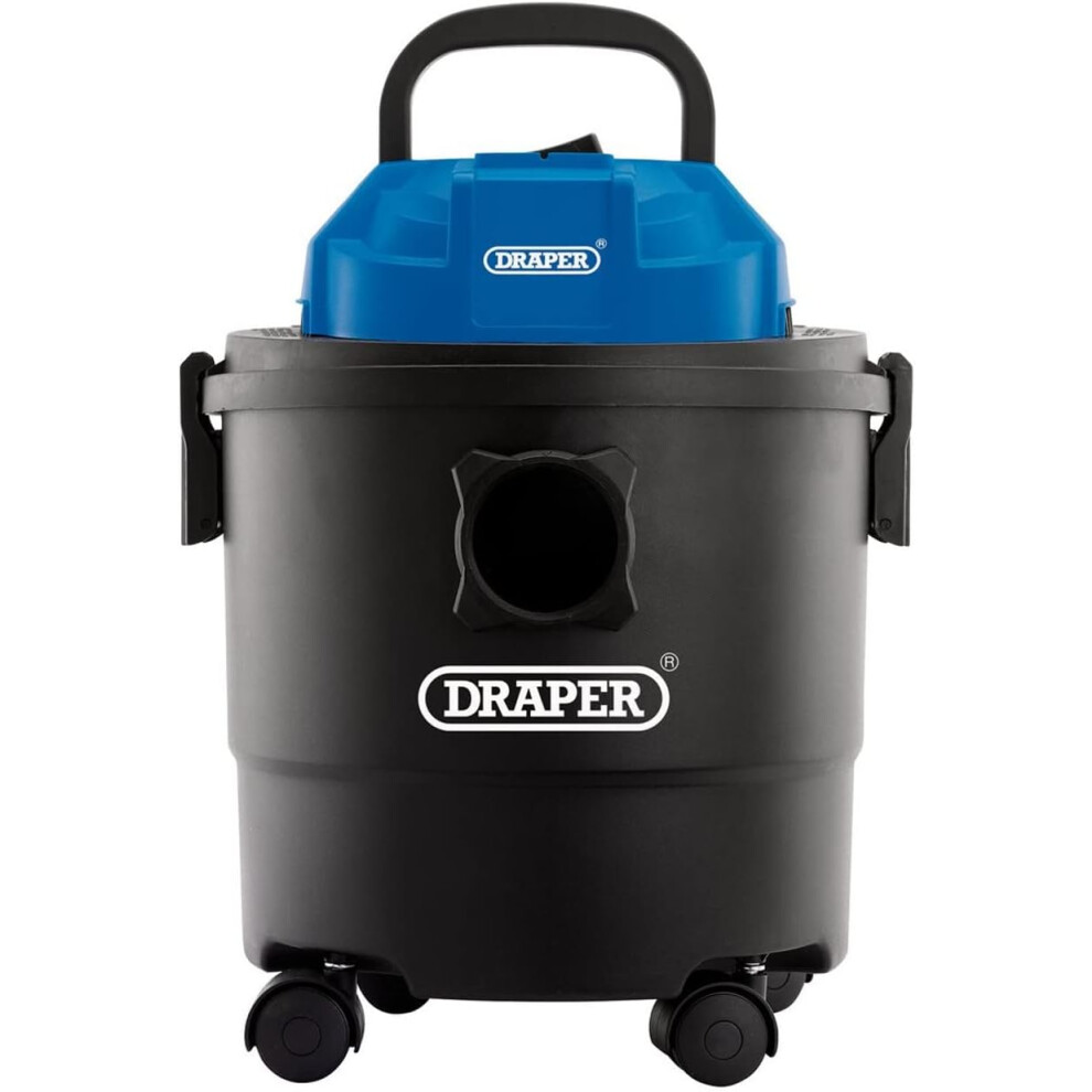 1250W 15L Wet and Dry Vaccum Cleaner 1.5m Flexible Hose and Acessories 25 l/s Max Airflow 18 kPa Vacuum Pressure Home Car Carpet Cleaning Outdoor