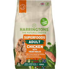 Superfoods Complete Grain Free Hypoallergenic Chicken with Veg Dry Adult Dog Food 12kg - Made with All Natural Ingredients