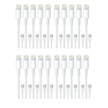 20-pack Lightning Laddare Iphone 12/11/max/xs/x/8/7/6/se White
