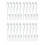 20-pack Lightning Laddare Iphone 12/11/max/xs/x/8/7/6/se White 1