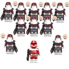 (11pcs-A) 11pcs Star Wars Clone Commander Shocking Troops Building Blocks Doll Toys