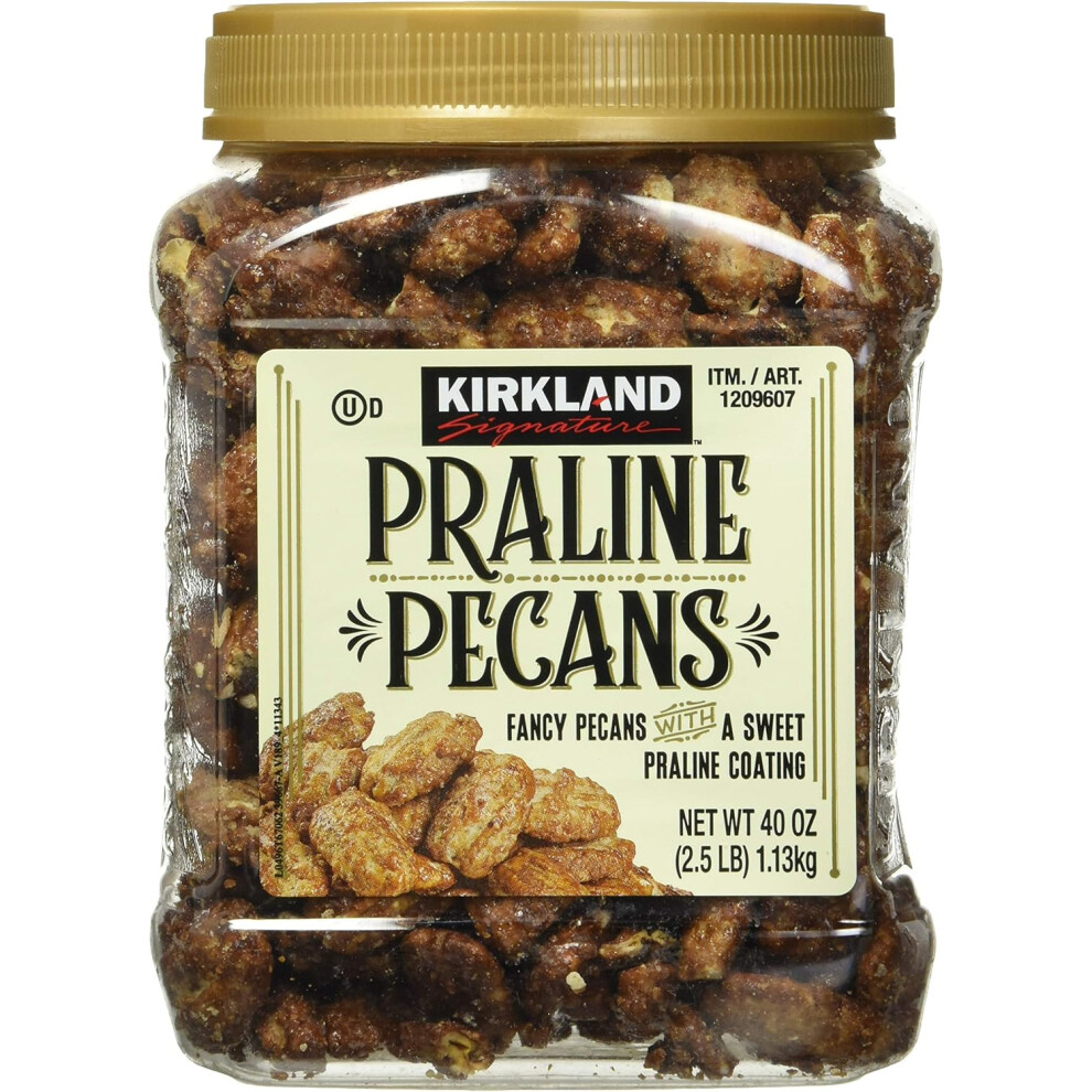 Kirkland Signature Praline Pecans - 40 Oz, Kosher, Sweet Praline Coating