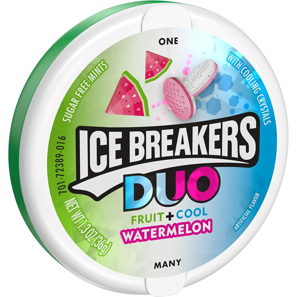 Ice Breakers Duo Watermelon Sugar Free Mints - 1.3oz