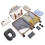 KONO 4Pcs Cream Travel Set 12+20 Inch ABS Hard Shell Suitcase and Travel Bags 8