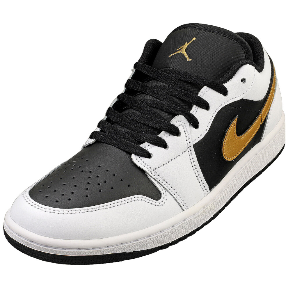 (10.5) Nike Air Jordan 1 Low Mens Fashion Trainers in White Black