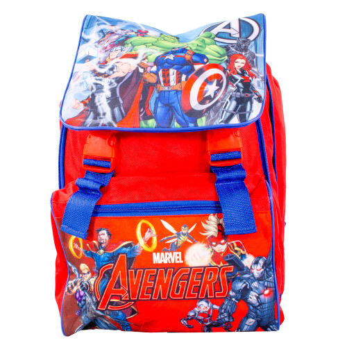 Marvel Avengers 40cm Square Backpack - Cool & Spacious for Kids - Red/Navy