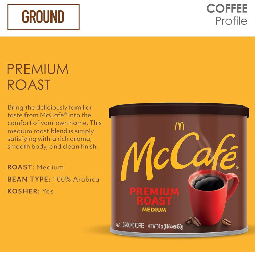 McCafe Premium Roast Medium Ground Coffee - 30oz 2