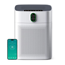 MORENTO Smart Air Purifier for home Large Rooms up to 1076 ft Wi-Fi and Alexa compatible PM2.5 Air Quality Display Auto Mode Quiet Mode 24dB HEPA