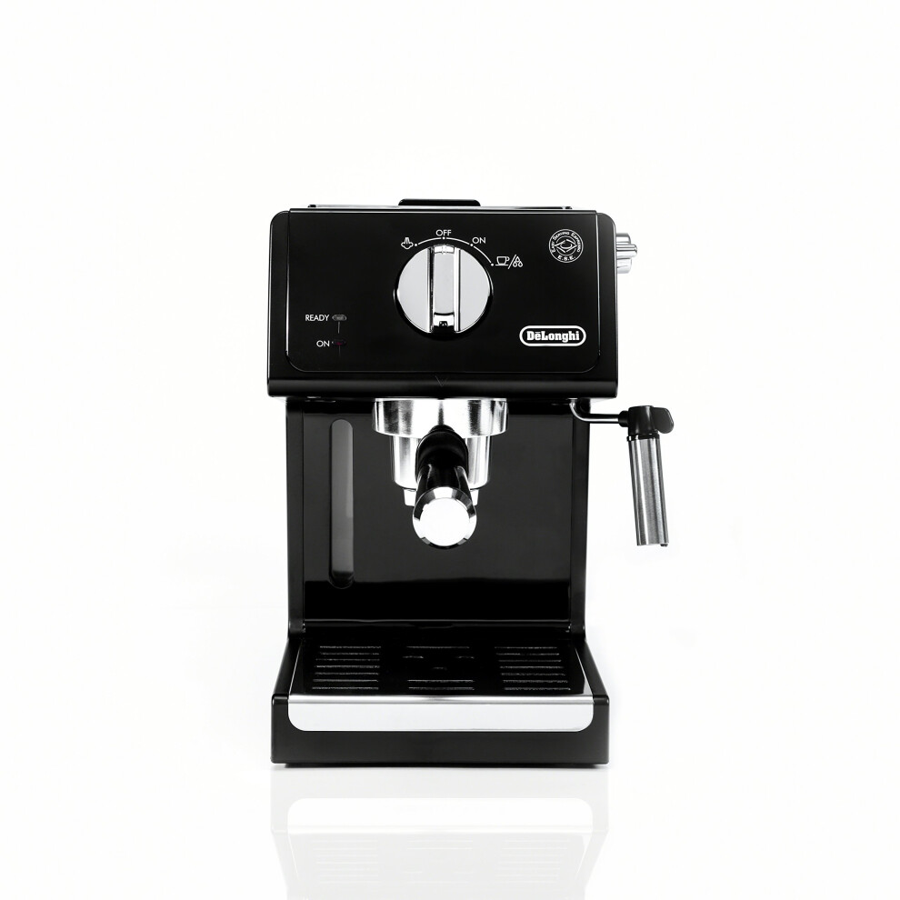 De'Longhi ECP3120 15 Bar Espresso Machine with Advanced Cappuccino System  9.6 x 7.2 x 11.9 inches  Black/Stainless Steel