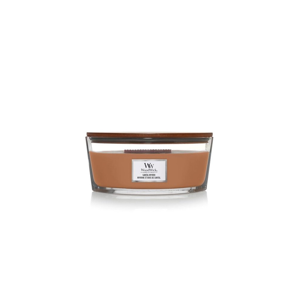 WoodWick Ellipse Candle  Santal Myrrh  16 oz.