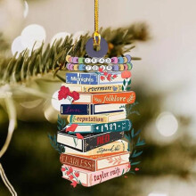 (E) Taylor Swift The Eras Tour Pendant Christmas Hanging Ornaments Decoration For Xmas Tree New Year Gift For Women Friends