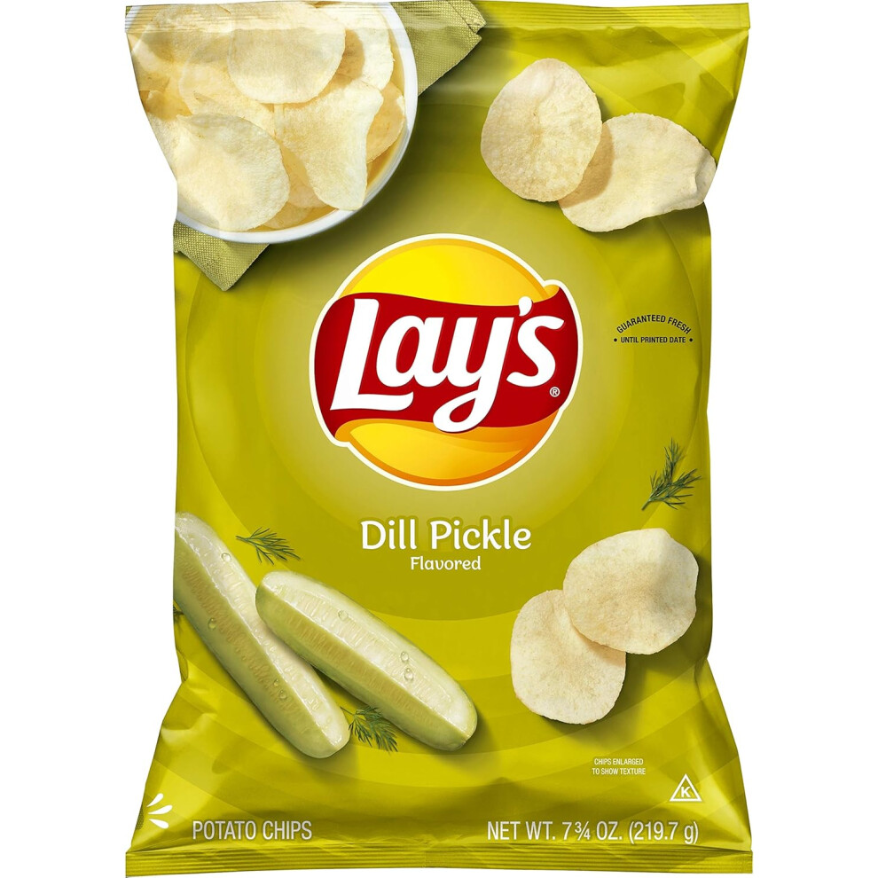Lay's Dill Pickle Flavored Potato Chips - 7.75Oz