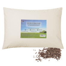 LOFE Organiczna poduszka gryczana do spania - dzieci/rozmiar podrzny 11 x 16 cali Regulowane poddasze, oddychajace dla chlodnego snu Podparcie o