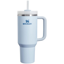 Stanley Quencher H2.0 FlowState Edelstahl Vakuum-Isolierter Becher mit Deckel und Strohhalm, 40 oz, Glacier