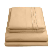Queen Size Bed Sheets - Breathable Luxury Sheets with Full Elastic & Secure Corner Straps Built In - 1800 Supreme Collection Extra Soft Deep Pocket Be