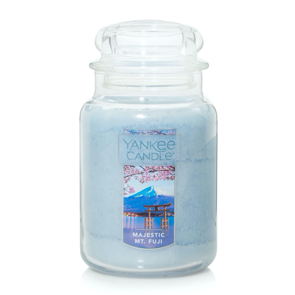 Yankee Candle Majestic Mt. Fuji Large Jar Candle Light Blue  Coconut Scent